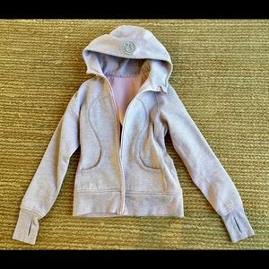 Classic Gray and Pink Scuba Hoodie